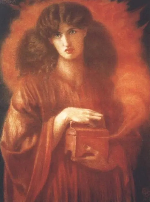 Dante Gabriel Rossetti PANDORA Chalk on paper 1869 Faringdon Collection Trust - фото 19