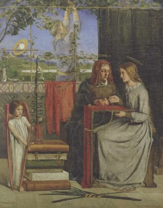 Dante Gabriel Rossetti THE GIRLHOOD OF MARY VIRGIN Oil on canvas 18481849 - фото 20