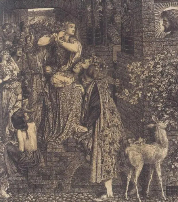 Dante Gabriel Rossetti MARY MAGDALENE AT THE DOOR OF SIMON THE PHARISEE Pen and - фото 22