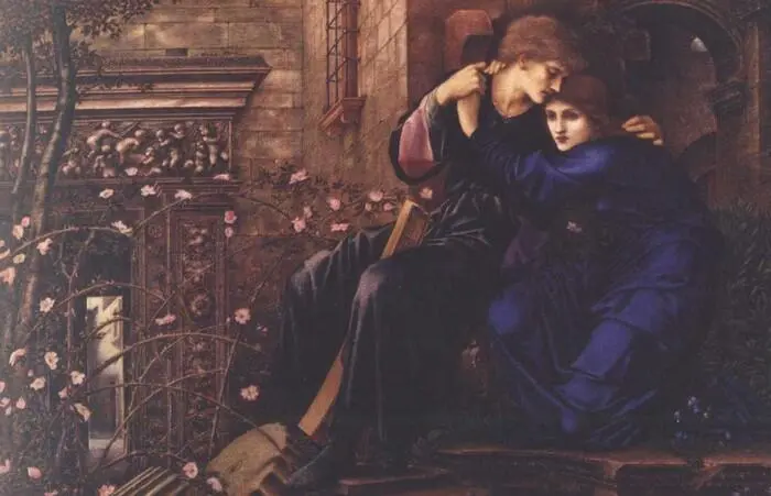 Sir Edward Coley BurneJones LOVE AMONG THE RUINS Oil on canvas 1894 Wightwick - фото 38