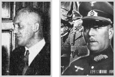 X2 В Кейтель В Кейтель 8 мая 1945 г На левом снимке увеличенный - фото 44