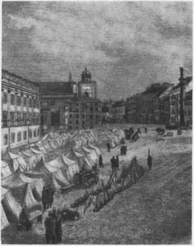 Военный лагерь перед замком наместника в Варшаве 1862 года Ярослав и Теофиль - фото 15