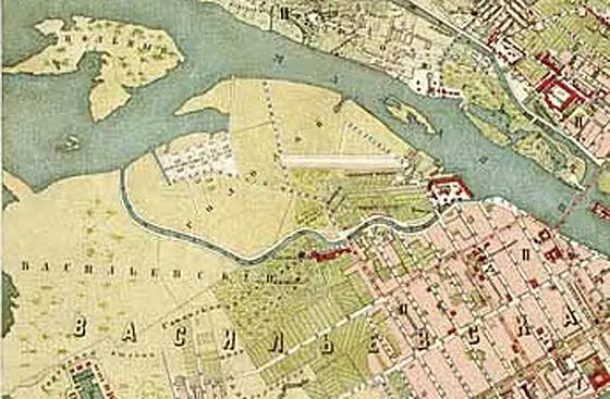Остров Голодай Фрагмент плана СанктПетербурга 1901 г Журналист Андрей - фото 10