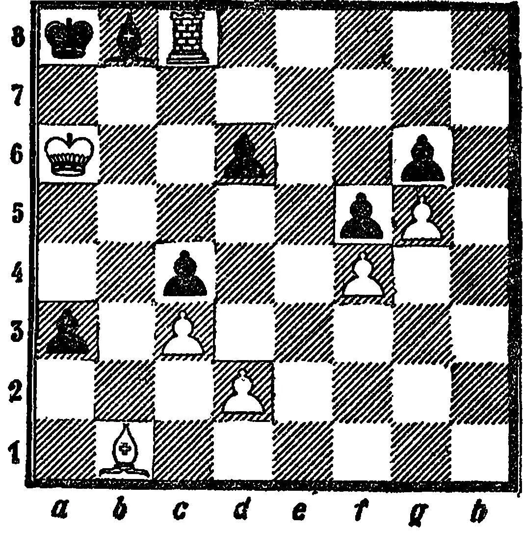 Диаграмма 99 Белые начинают и дают мат в три хода 1 Са2 d5 2 d4 cd 3 - фото 139