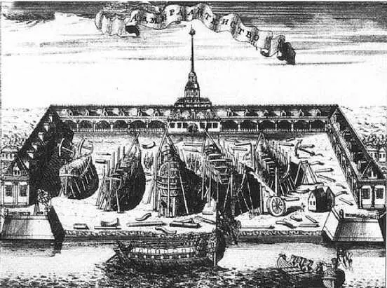 Адмиралтейство Гравюра XVIII в Императрица Екатерина II у М В - фото 3