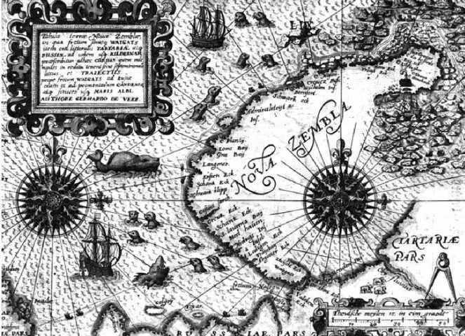 Остров Новая Земля на карте XVII Берега Новой Земли обследованные - фото 7