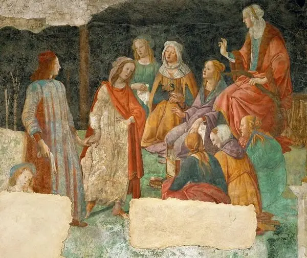 31 Джованна дʼАльбицци и свободные искусства Фреска виллы Лемми 14831484 - фото 32