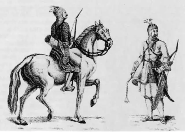 Кабардинские воины союзники Мансура Бой чеченцев с царскими войсками - фото 26