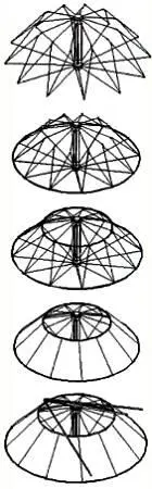 На схеме показана последовательность сборки солнечной тарелки Еще одна - фото 2