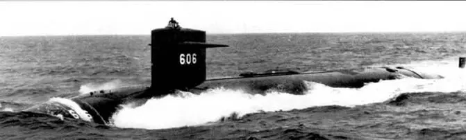 SSN606 Тиноса на ходовых испытаниях в Атлантике 1964 г Атомоход Тиноса - фото 66