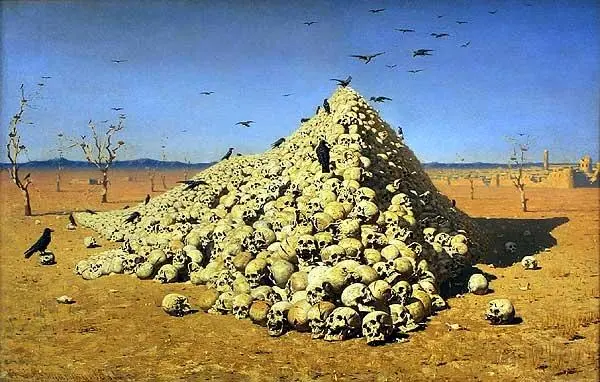 В Верещагин Апофеоз войны 1871 Подобные чудовищные пирамиды по приказу - фото 18
