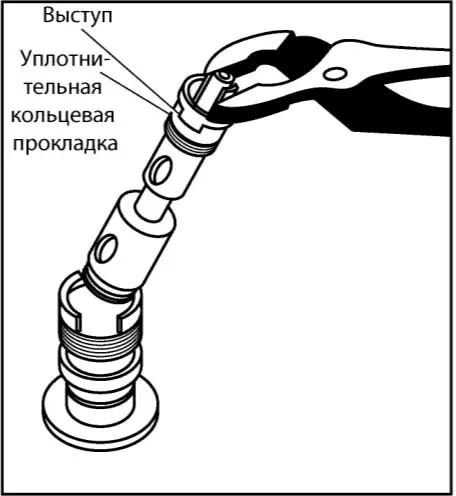Рис 64 Вытащите картридж или керамическую кранбуксу с помощью клещей У - фото 154