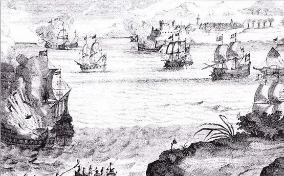 Бой у отмели Маракайбо 1669 г Английский пират Генри Морган атаковал - фото 39