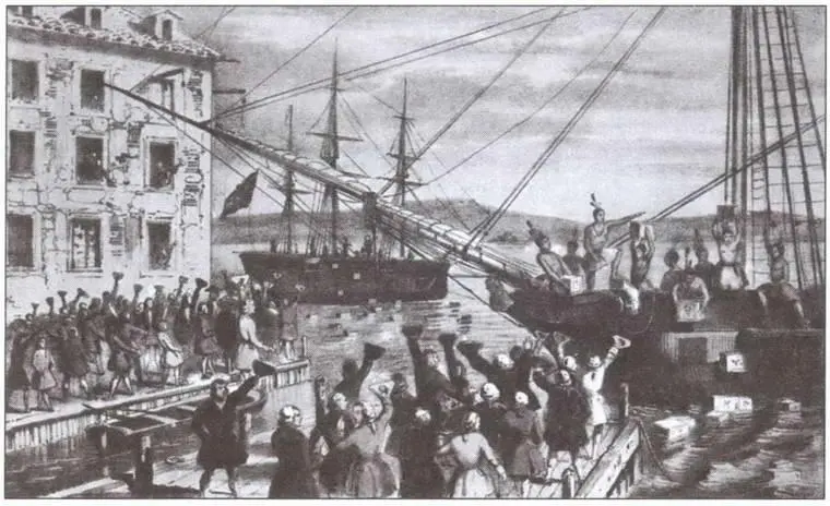 Бостонское чаепитие 16 декабря 1773 г Худ Натаниэль Курьер 1846 г - фото 9