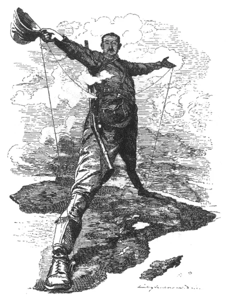 Колосс Родса Карикатура из журнала Панч 1892 г Англобурская война - фото 31