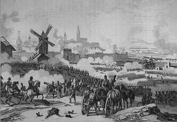 Битва за Смоленск в 1812 г Гравюра XIX в В 20 лет Николай Лебедев - фото 56