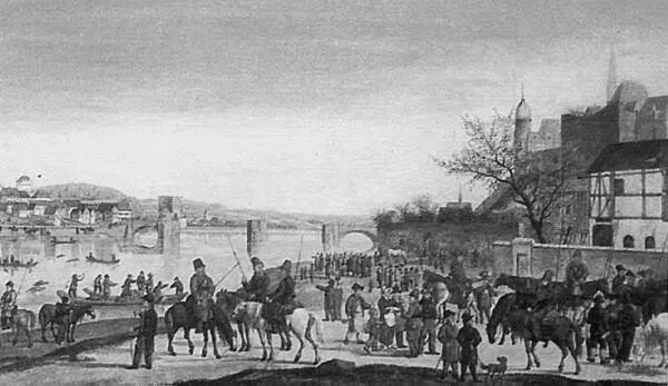 Русские казаки заграницей Гравюра XIX в В 1787 году производится в войсковые - фото 88
