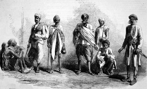 Заключённые туги Рисунок 1857 г Секта тугов туги в переводе означает люди - фото 45