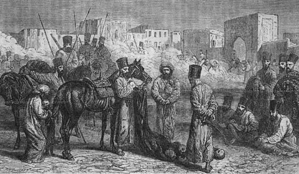 Плата за головы врагов в Хиве Книжная иллюстрация XIX в Индийская часть - фото 65