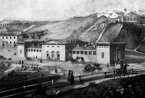 Пятигорск Николаевские ванны и Цветник И Бернардацци 1834 В Пятигорск - фото 5