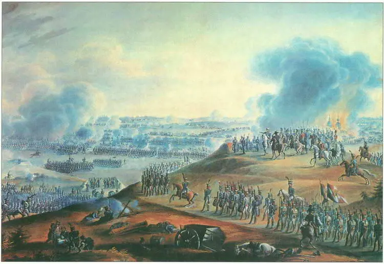 Бородинское сражение 26 августа 1812 г Акварель неизвестного художника 1й - фото 140