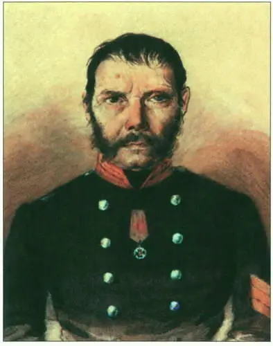 Лазарь Тимофеев Акварель П Лебедянцева 1856 г В 1812 г рядовой - фото 150
