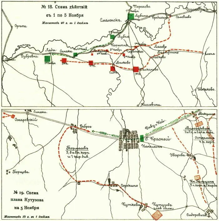 Схемы действий при г Красный 15 ноября 1812 г Гулевич СА История Л Гв - фото 179