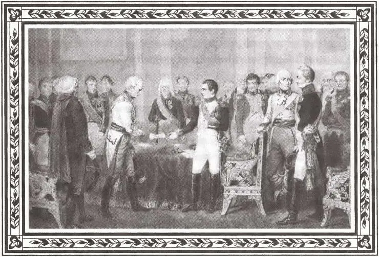 Встреча Александра I и Наполеона в Эрфурте в октябре 1808 г Гравюра Монина по - фото 13