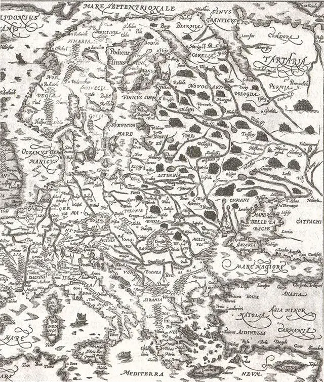 Рис 5 Карта 1595 года Теперь посмотрим что у нас в сухом остатке - фото 5