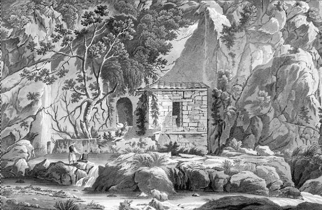 Слева Кастальский источник из книги Edward Dodwell Views in Greece 1821 - фото 113