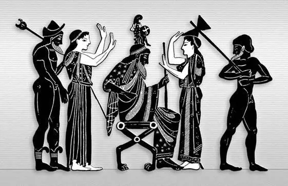 Рождение Афины из головы Зевса из книги H B Walters Greek and Etruscan - фото 116