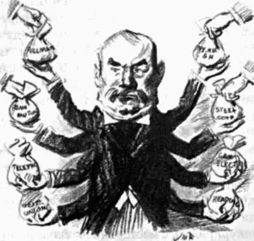 Карикатура начала XX века изображающая финансовую власть агента Ротшильдов в - фото 9