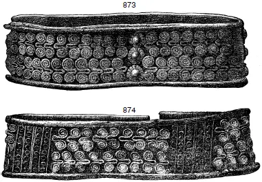 Рис 873 874 Золотые браслеты найденные на стене царского дома 78 - фото 254
