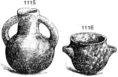 Рис 1115 1116 Чечевицеобразные бутыль и кувшин с двумя ручками 14 - фото 372