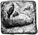 Рис 1474 Небольшая гиря с рельефной головой свиньи Почти половина - фото 651