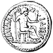 Рис 1488 ΔΑΡΔΑΝΟС ΙΛΙΕΩΝ Сидящий Дар дан держащий в левой руке скипетр - фото 668