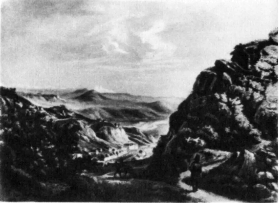 А С Пушкин Портрет работы О А Кип ренского 1827 Вид Пятигорска Картина - фото 337