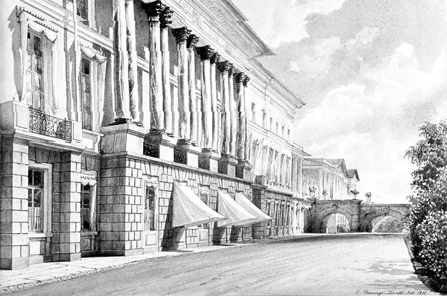 Л Премацци Зубовский флигель Большого Царскосельского дворца 1856 г В 1863 - фото 42