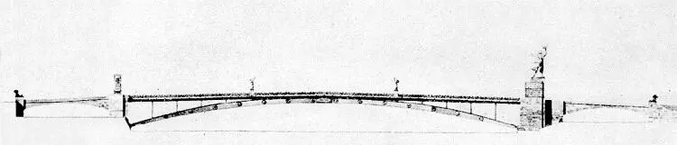 Проект Новоарбатского моста Арх НЯ Колли 1940 г Поляков на береговых - фото 193