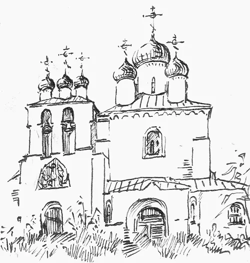 Рис ВГ Исаченко Церковь в деревне Тярлево Разностороннее дарование - фото 107