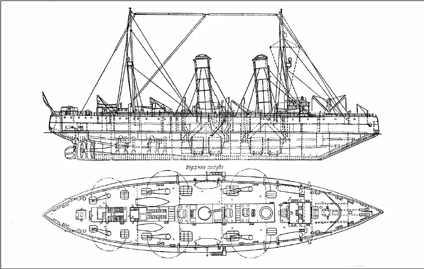 Схема ледокола Красин Вид на момент постройки С началом Гражданской войны на - фото 12