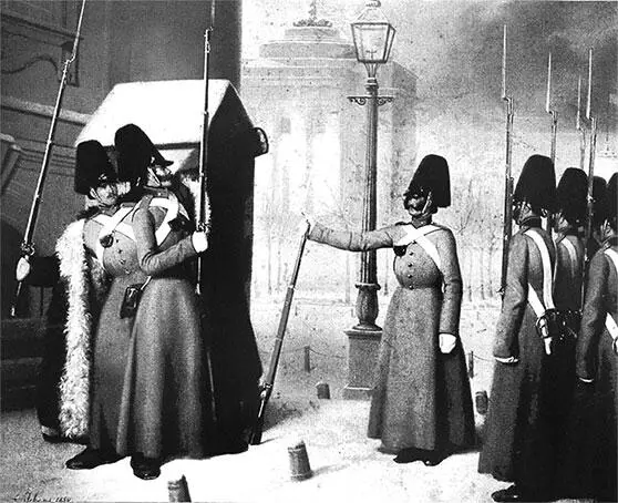 А Гебенс Смена часового лейбгвардии Гренадерского полка 1850 г А - фото 347