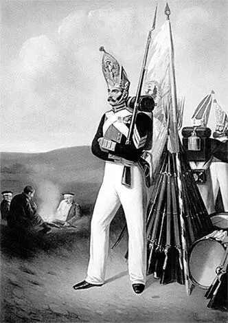 Б Виллевальде Рядовой лейбгвардии Павловского полка 1848 г Когда весной - фото 352