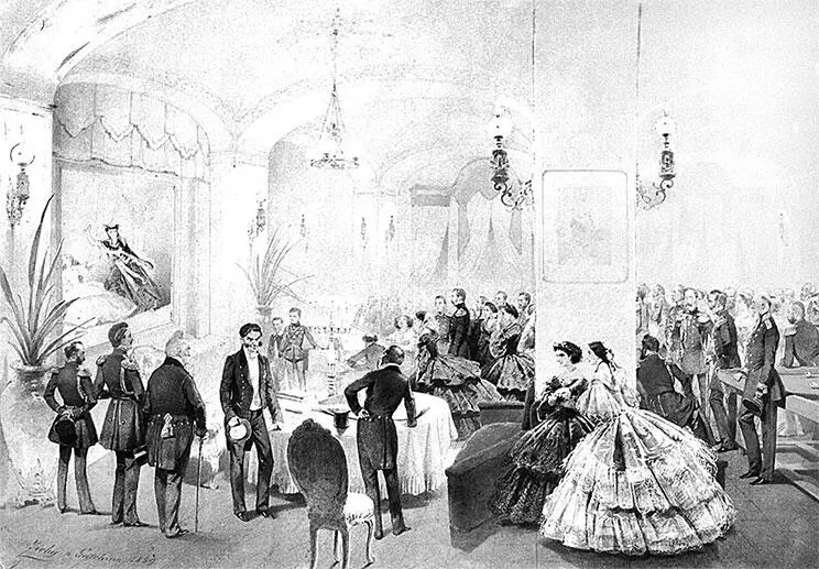 М Зичи Александр II в Арсенальном зале Гатчинского дворца 1859 г По - фото 460