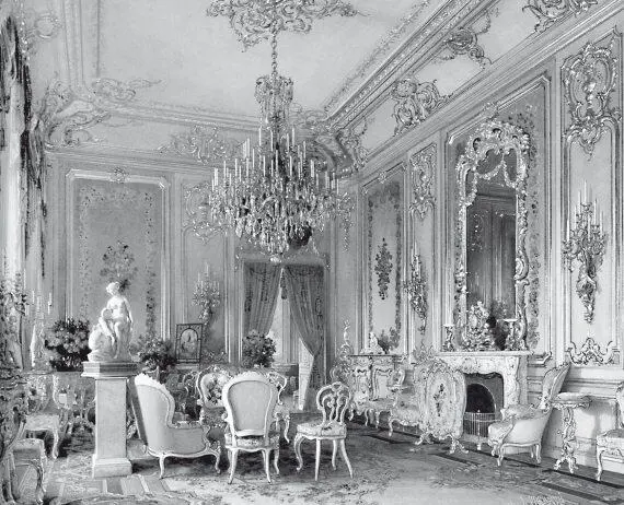Особняк АЛ Штиглица Гостиная Акварель Л Премацци 1870 г Эффектно - фото 55