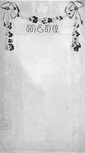 Бланки меню 1900е годы Частное собрание Точно так же свои логотипы - фото 22