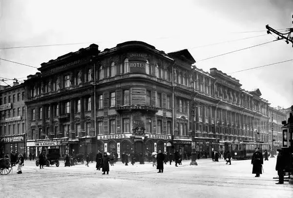 Угловой фасад гостиницы Москва Фотография КК Буллы 1907 год - фото 53