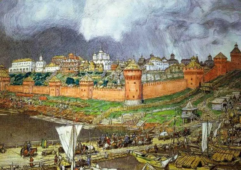 A M Васнецов Московский Кремль при Иване III 1921 г A M Васнецов - фото 50