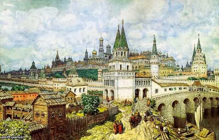 A M Васнецов Расцвет Кремля Всехсвятский мост и Кремль в конце XVII века - фото 57