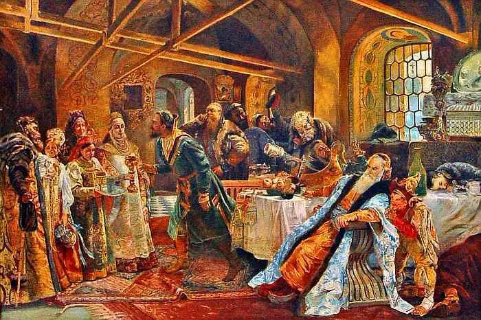 К Е Маковский Поцелуйный обряд 1895 г А П Рябушкин Сидение царя - фото 73